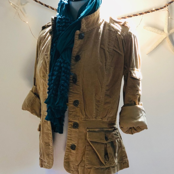 Calvin Klein Jeans Corduroy Military Style Jacket - Picture 2 of 8